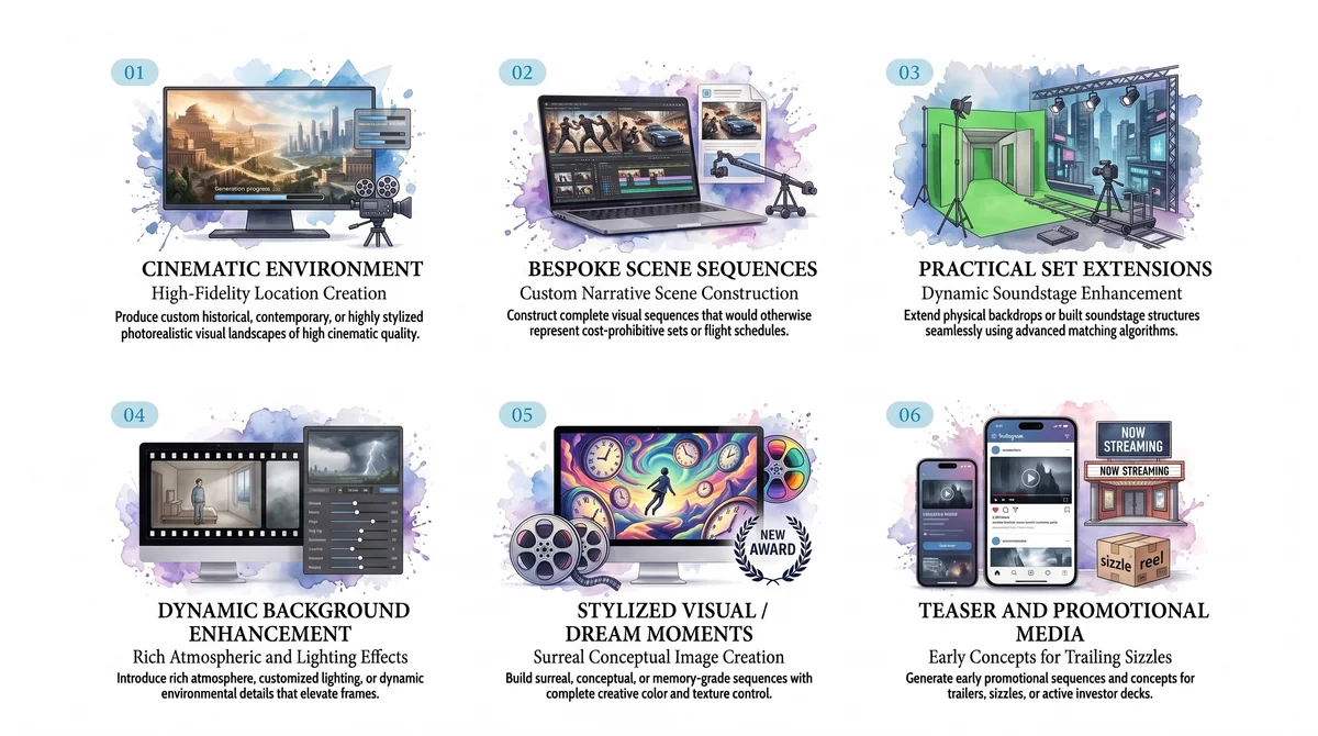Proprietary AI video generation workflow guided by filmmakers and visual artists