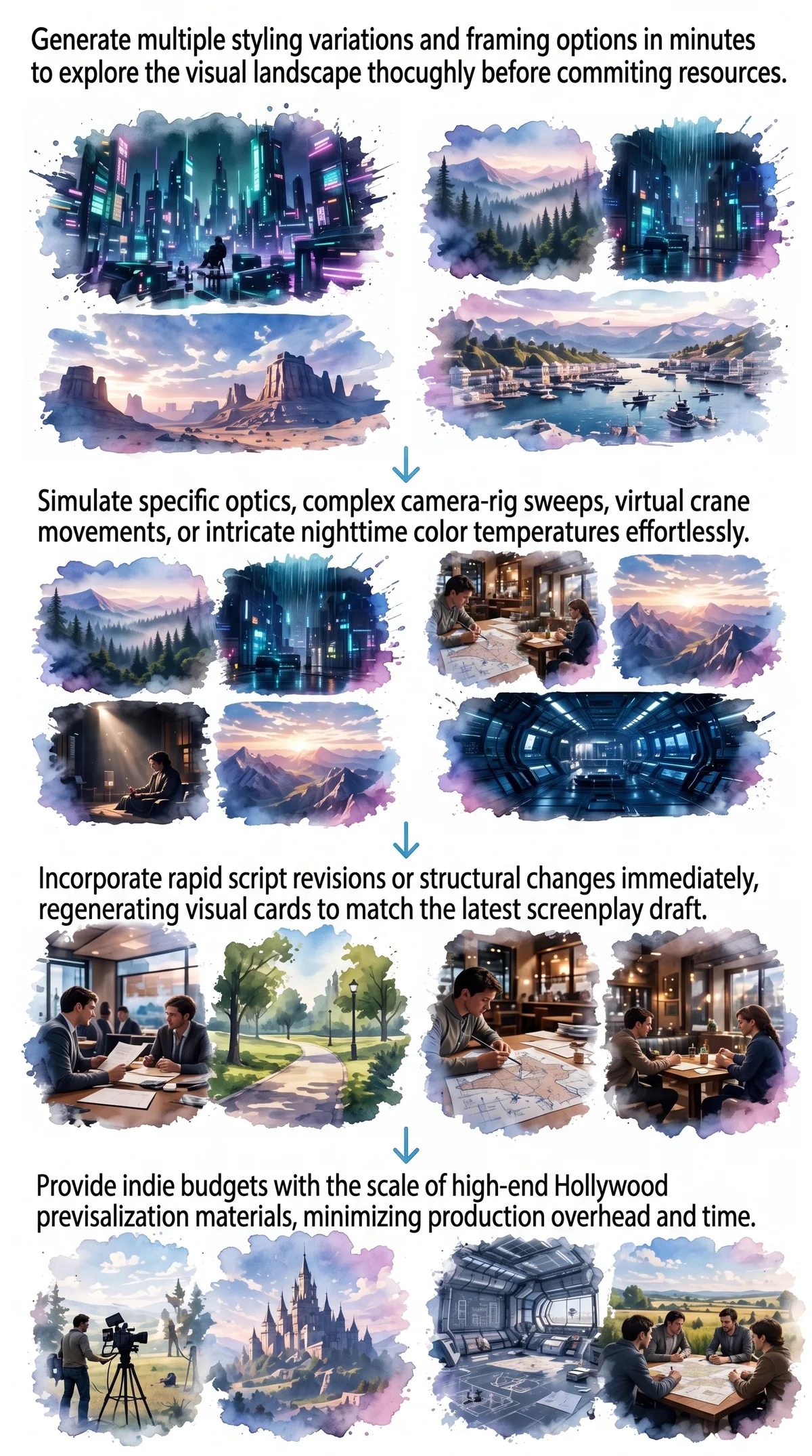 AI-enhanced film storyboarding for faster scene planning and previsualization