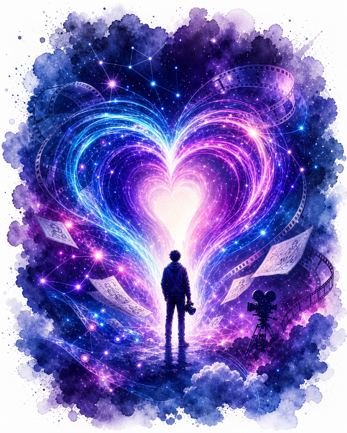 A luminous heart-shaped universe of stories, film and creative possibility